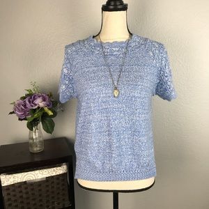 Haband Scallop Neckline Knit Top